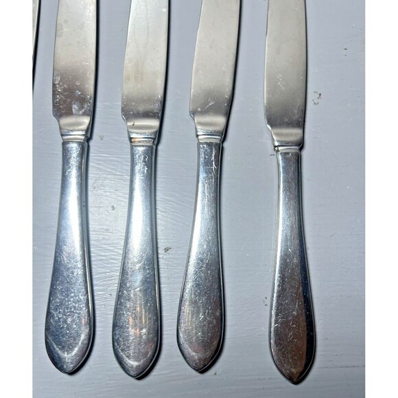 Cambridge Stainless Steel China Flatware Lot of 6 Butter‎ Cutters Heavy - Picture 9 of 16